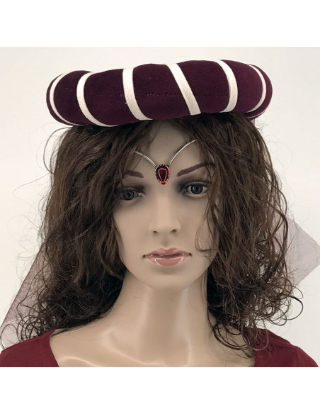 Diadema con perle di cristallo