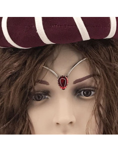 Diadema con perle di cristallo