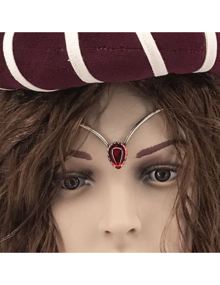 Diadema con perle di cristallo