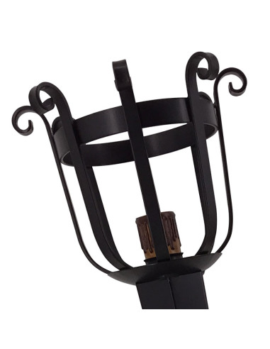 Torcia Forge applicare 1 luce, 114x26 cm.