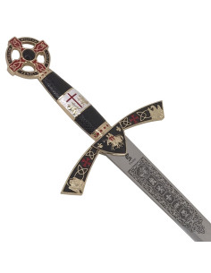 Spada templare cadetto d'oro. 76cm.