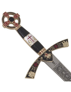 Spada templare cadetto d'oro. 76cm.
