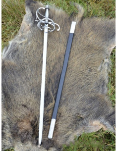 Spada a stocco rinascimentale con fodero 2