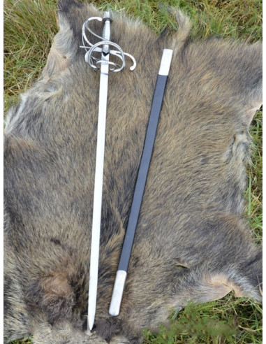 Spada a stocco rinascimentale con fodero