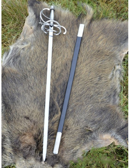 Spada a stocco rinascimentale con fodero