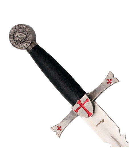 Flaming pugnale Templare, oro