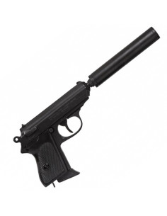 Pistola semiautomatica con silenziatore