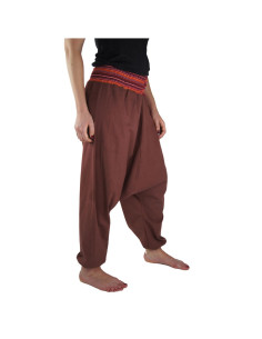 Pantaloni a gamba larga Jessie, rosso marsala
