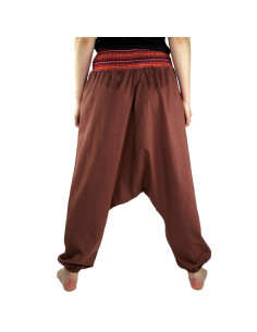 Pantaloni a gamba larga Jessie, rosso marsala