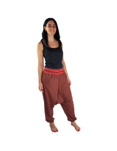 Pantaloni a gamba larga Jessie, rosso marsala 2