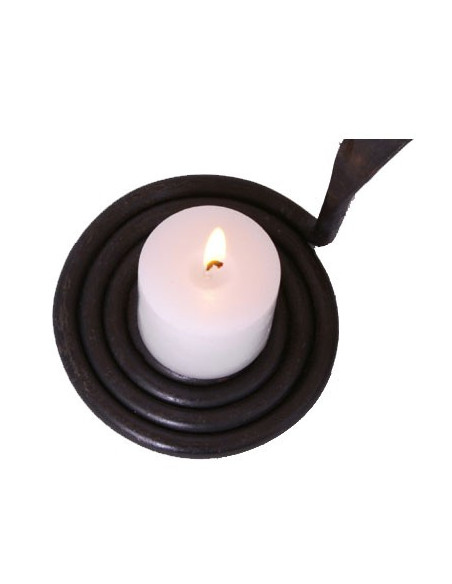 portacandele forgiato a mano