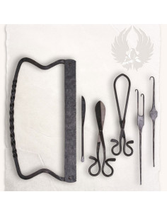 Set chirurgico medievale 6 strumenti