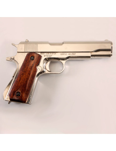 Pistola automatica M1911A1 nichelata, USA 1911