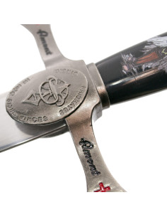 Daga Priorato de Sion plateada 2