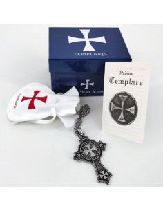 Ciondolo Croce Templare con catena