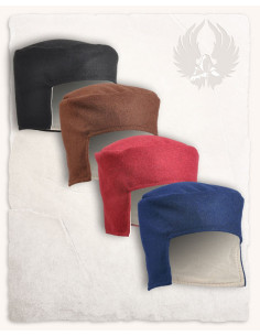 cappello medievale berretto nero 2