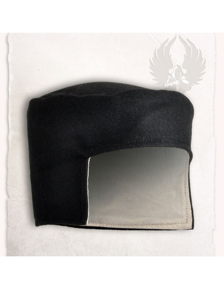 cappello medievale berretto nero