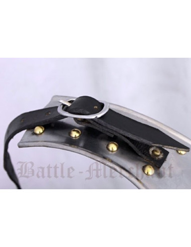 Pettorale medievale in acciaio, regolabile