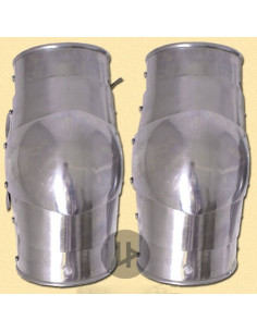 Coppia di gomitiere medievali in acciaio 2