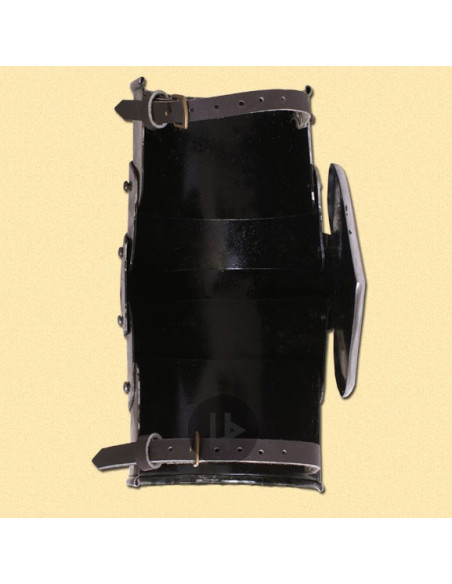 Coppia di gomitiere medievali in acciaio