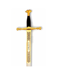 Spada d'oro Carlos V, acciaio inossidabile 2