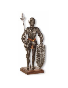 Armatura da cavaliere medievale in miniatura Aquila, 42 cm.