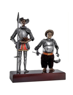 Miniatura di Don Chisciotte e Sancho Panza, 24 cm.