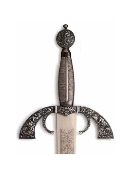 Spada grande capitano rustica, pugno di costole