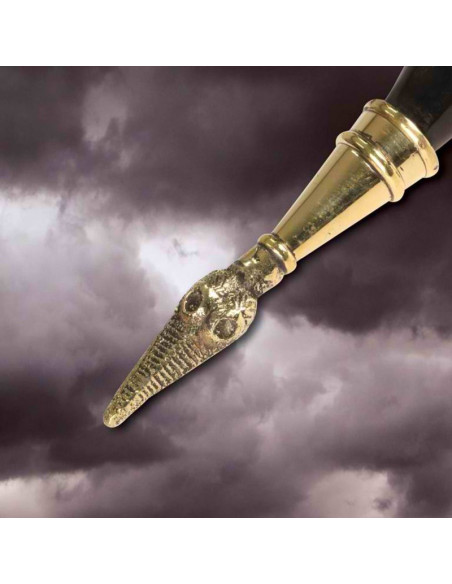 Corno vichingo senza foro, 36 cm.