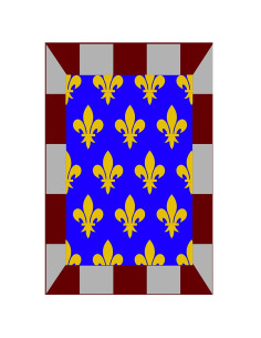 Stendardo medievale a mosaico fleur-de-lis, varie dimensioni
