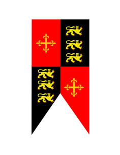 Stendardo medievale squartato Riccardo Cuor di Leone