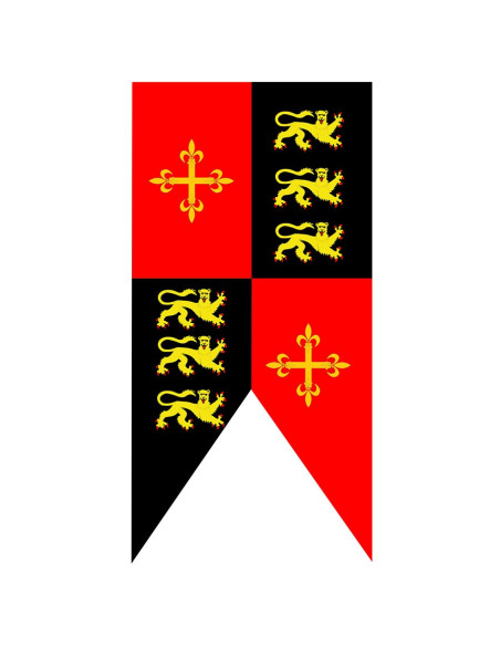 Stendardo medievale squartato Riccardo Cuor di Leone