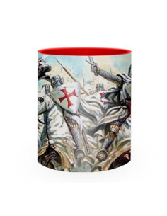 Tazza in ceramica lotta Cavalieri Templari 2