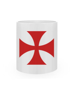 Tazza in ceramica Croce templare 2