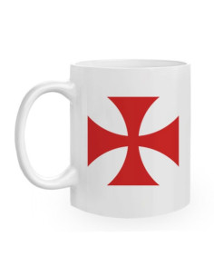 Tazza in ceramica Croce templare