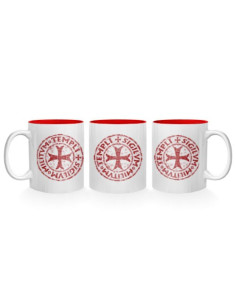 Boccale in ceramica Sigillo Croce Templare