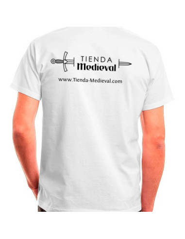 T-shirt bianca di Medieval-Shop
