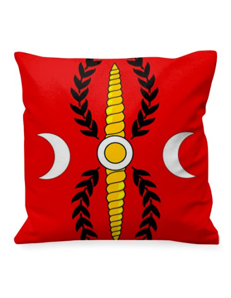 Cuscino romano laureato con mezze lune