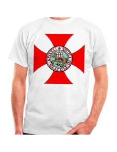 Maglietta Croce Templare con Cavalieri Templari