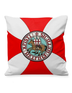 Cuscino medievale Croce Paté e Scudo dei Templari