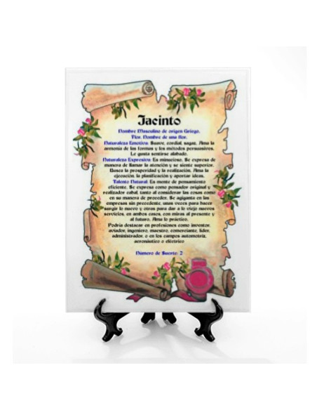 Piastrella personalizzata con 1 nome + supporto