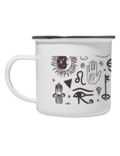 Icone esoteriche della tazza d'ottone dell'annata