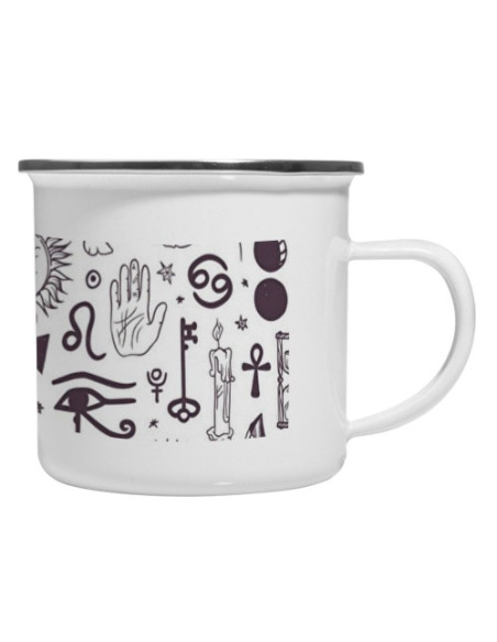 Icone esoteriche della tazza d'ottone dell'annata