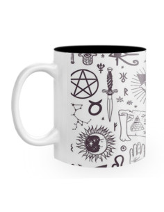 Tazza in ceramica esoterica astrale