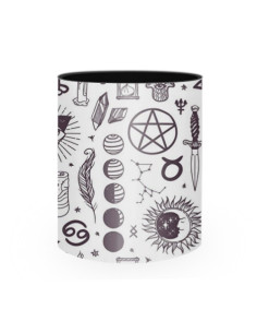 Tazza in ceramica esoterica astrale 2