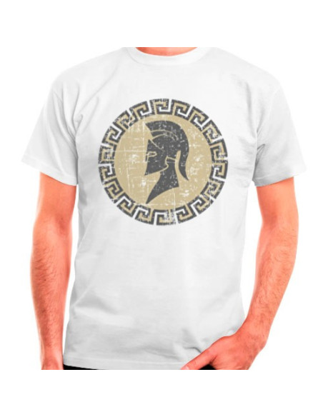 T-shirt Spartan bianca, manica corta