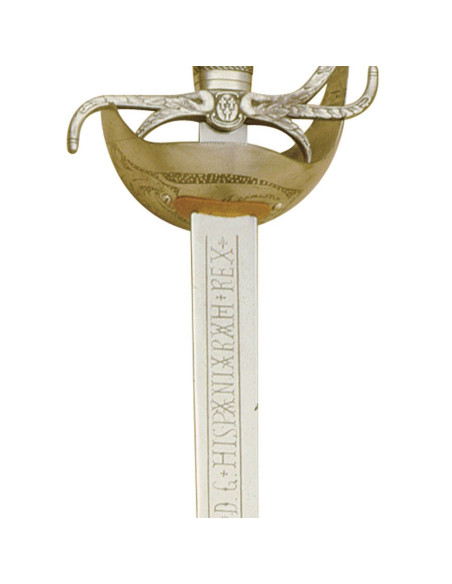 Carlos III Spada d'oro con incisioni Carlos III Spada d'oro con incisioni