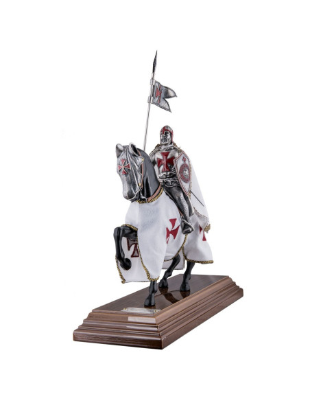 Cavaliere Templare a cavallo (33 cm.)