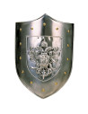 Scudo in metallo con aquila bicipite (63x43 cm.)