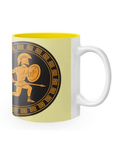 Tazza in ceramica Guerrieri Antica Grecia